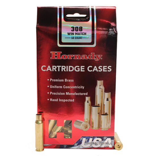 HORN BRASS 308WIN MATCH UNPRIMED 50/5 - Reloading